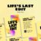 Lifes Last Edit front and Rear cover