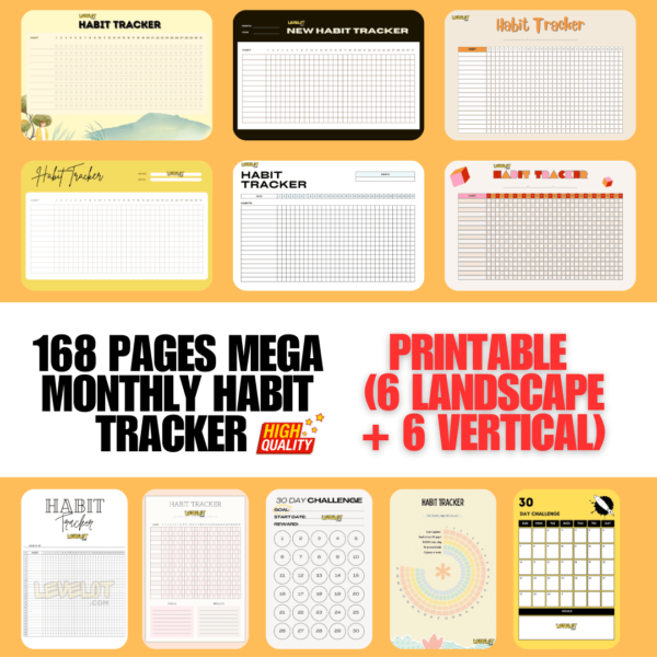 Monthly Habit Tracker Featured Image 098